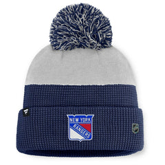 New York Rangers Fanatics Authentic Pro Home Ice Cuffed Knit Hat with Pom
