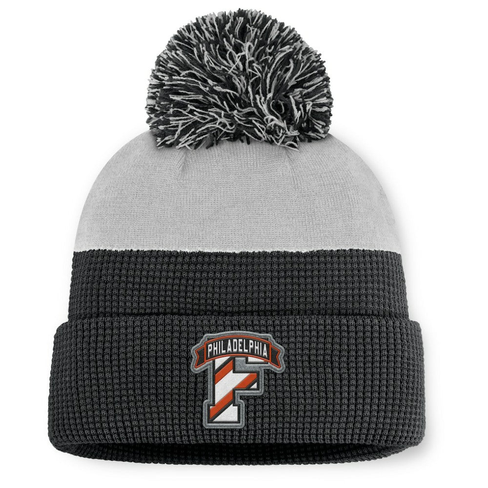 Philadelphia Flyers Fanatics Authentic Pro Home Ice Cuffed Knit Hat with Pom