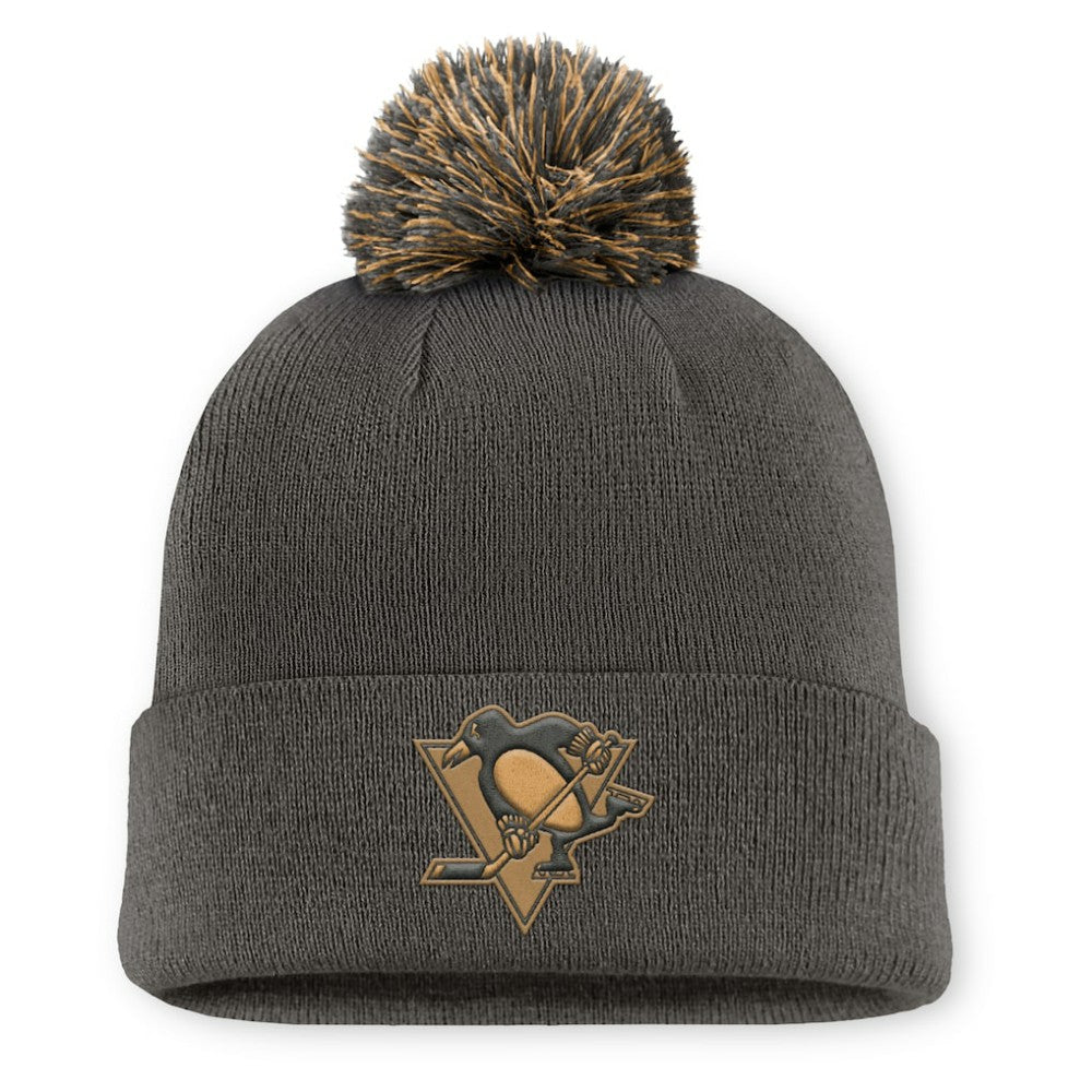 Pittsburgh Penguins Fanatics Authentic Pro Military Appreciation Cuffed Knit Hat with Pom