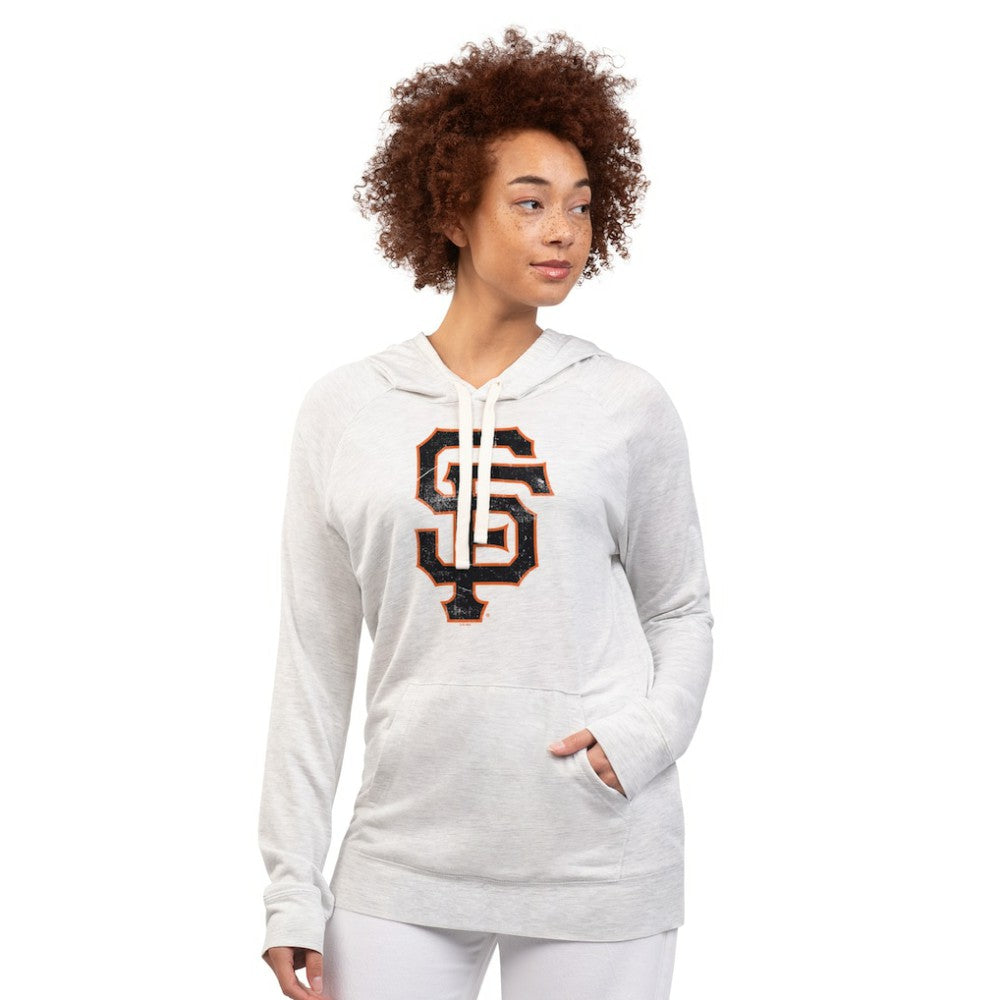 San Francisco Giants G-III 4Her by Carl Banks Women's Pregame Pullover Hoodie - Oatmeal