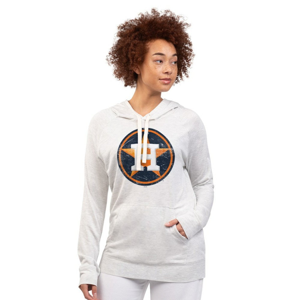 Houston Astros G-III 4Her by Carl Banks Women's Pregame Pullover Hoodie - Oatmeal