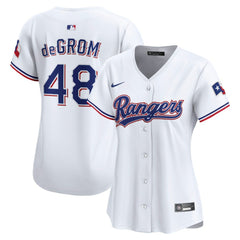 Jacob deGrom Texas Rangers Women's Home Limited Player Jersey - White | Nike