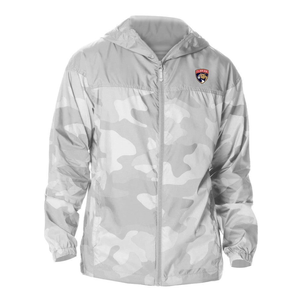 Florida Panthers Columbia Camo Flash Challenger Omni-Shade Full-Zip Hoodie Windbreaker