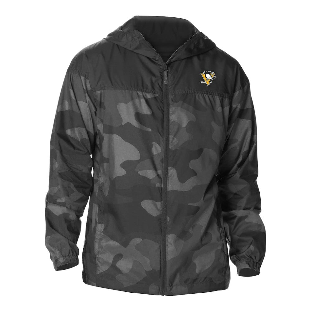 Pittsburgh Penguins Columbia Camo Flash Challenger Omni-Shade Full-Zip Hoodie Windbreaker