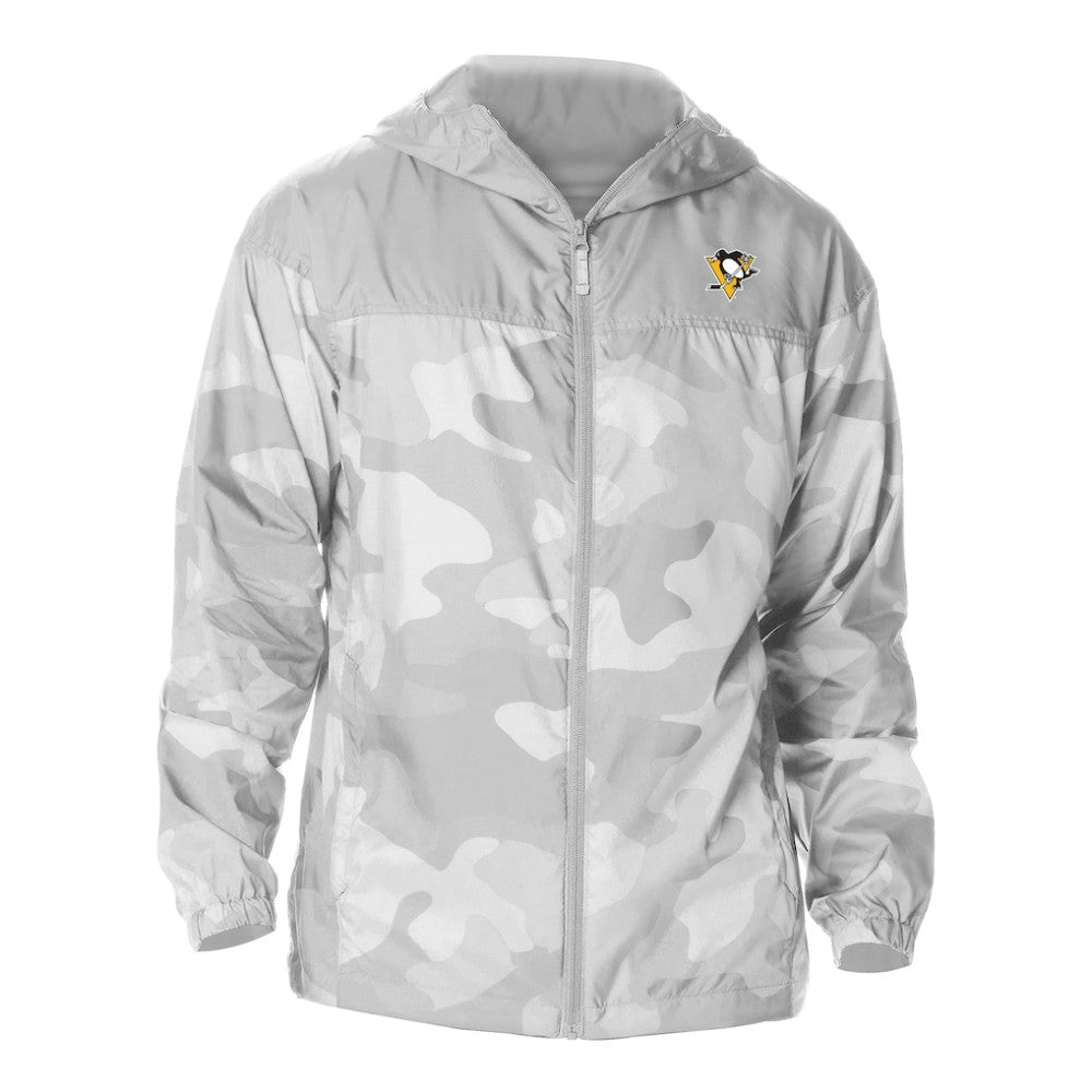 Pittsburgh Penguins Columbia Camo Flash Challenger Omni-Shade Full-Zip Hoodie Windbreaker