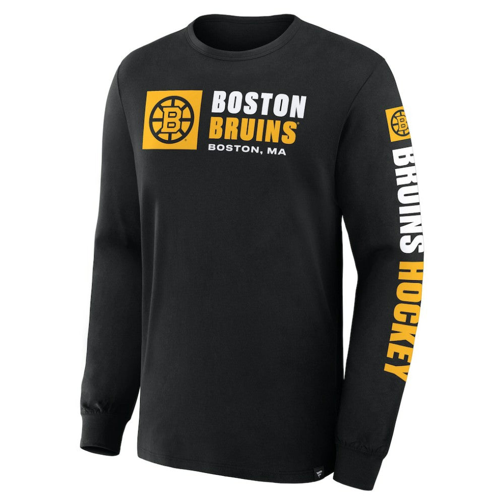 Boston Bruins Fanatics Goal Crease Legacy Long Sleeve T-Shirt