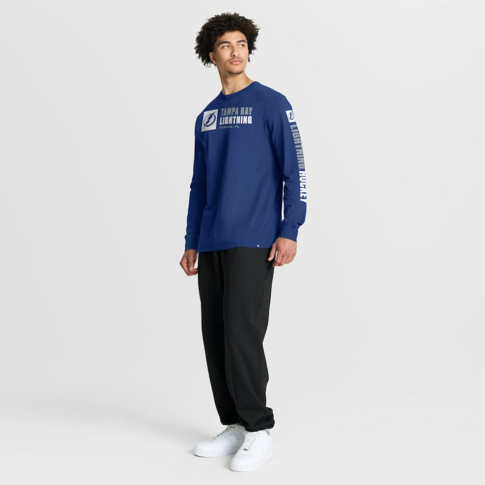Tampa Bay Lightning Fanatics Goal Crease Legacy Long Sleeve T-Shirt