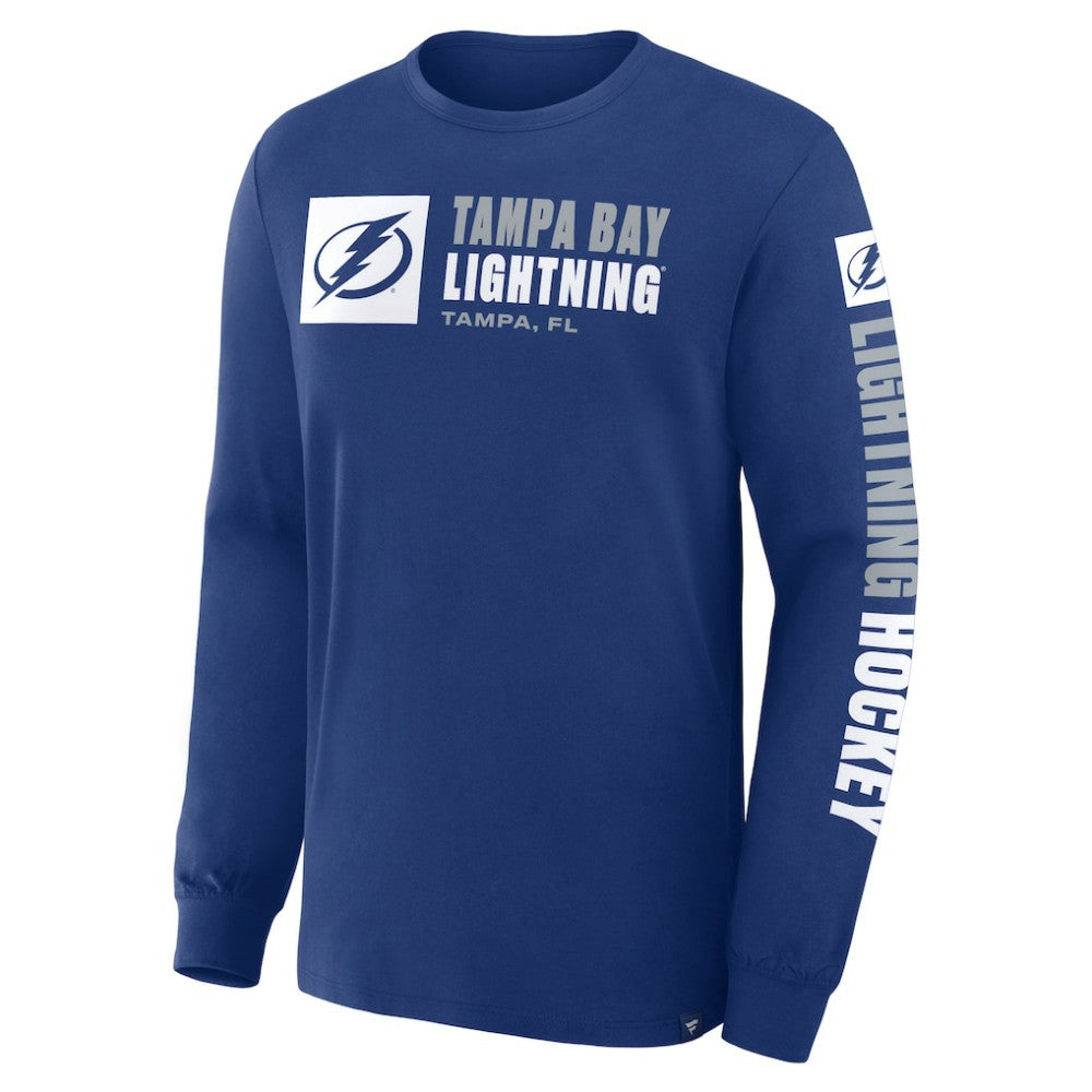 Tampa Bay Lightning Fanatics Goal Crease Legacy Long Sleeve T-Shirt