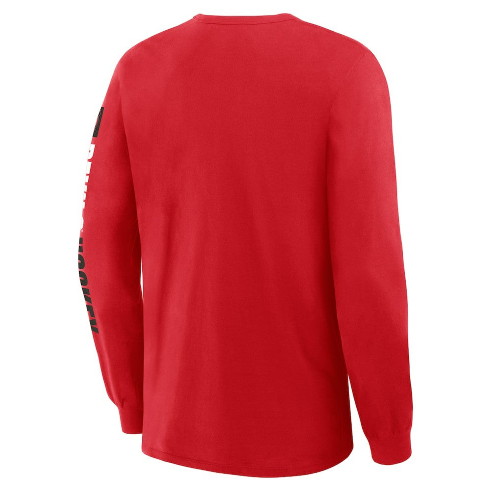 New Jersey Devils Fanatics Goal Crease Legacy Long Sleeve T-Shirt