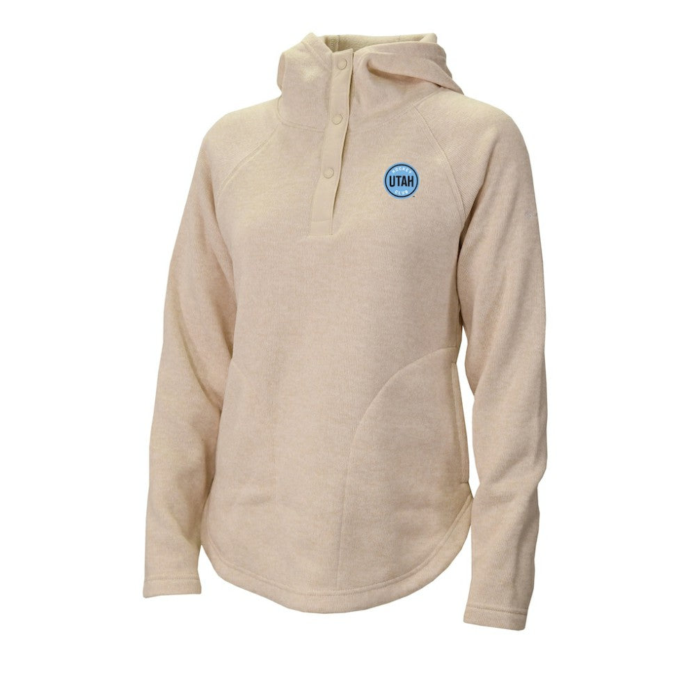 Utah Mammoth Columbia Women's Sweater Weather Quarter-Snap Hoodie
