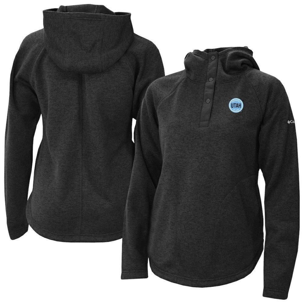 Utah Mammoth Columbia Women's Sweater Weather Quarter-Snap Hoodie