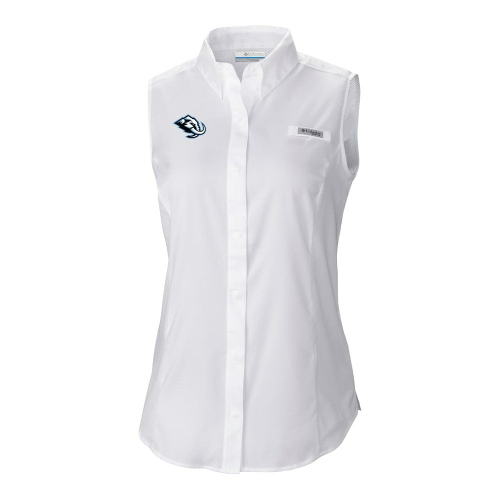 Utah Mammoth Columbia Women's Tamiami Omni-Shade Sleeveless Button-Up Shirt