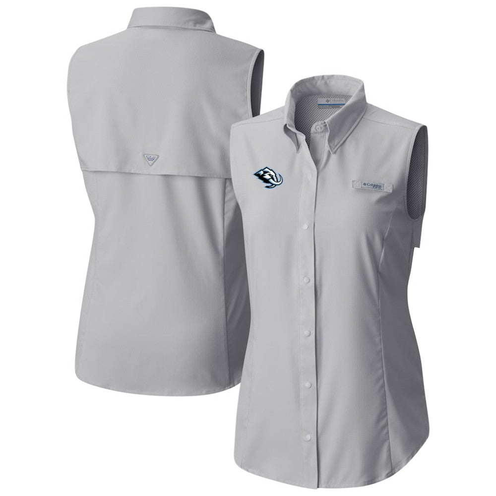 Utah Mammoth Columbia Women's Tamiami Omni-Shade Sleeveless Button-Up Shirt