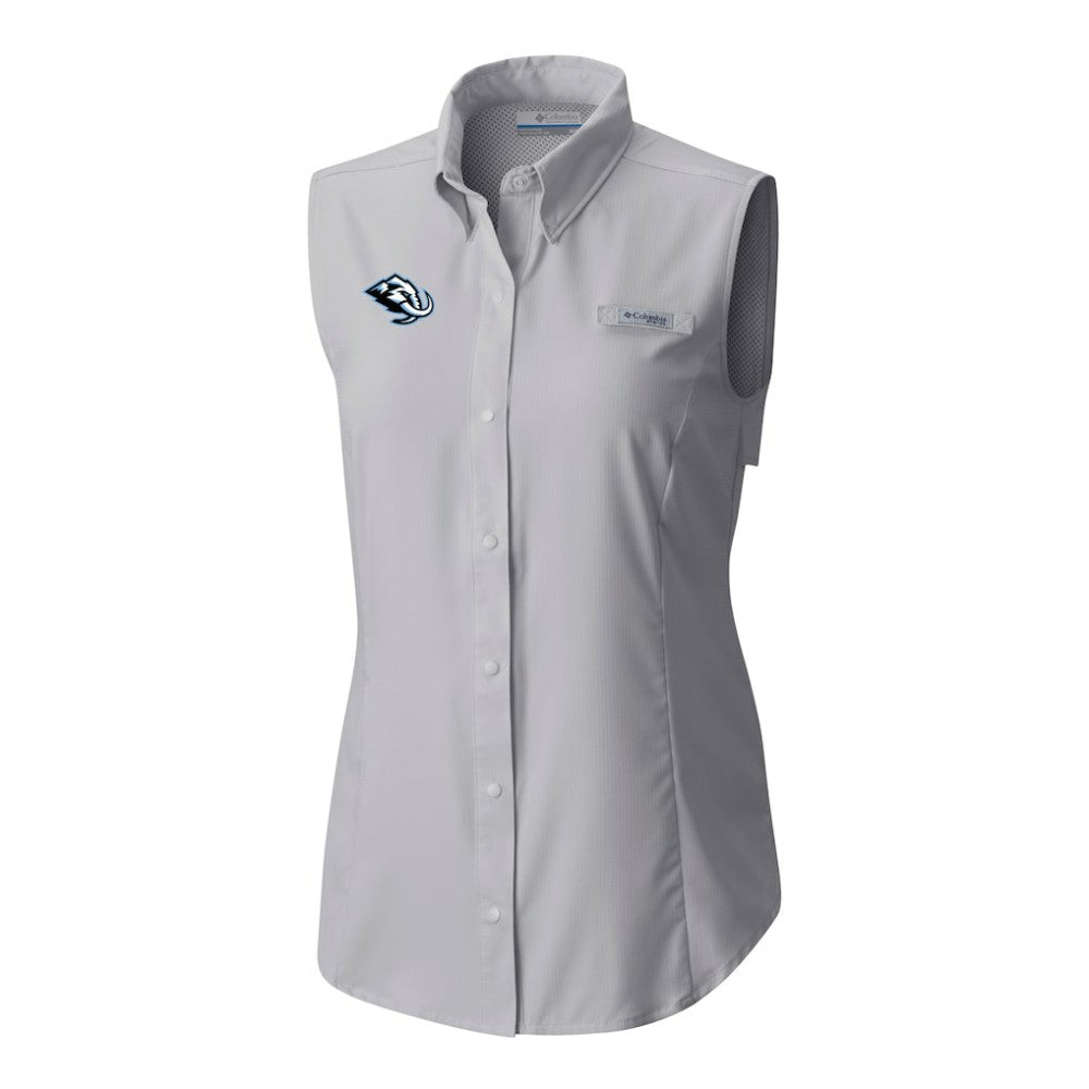 Utah Mammoth Columbia Women's Tamiami Omni-Shade Sleeveless Button-Up Shirt
