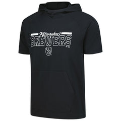 Milwaukee Brewers Levelwear Phase Vanguard Hoodie T-Shirt - Black