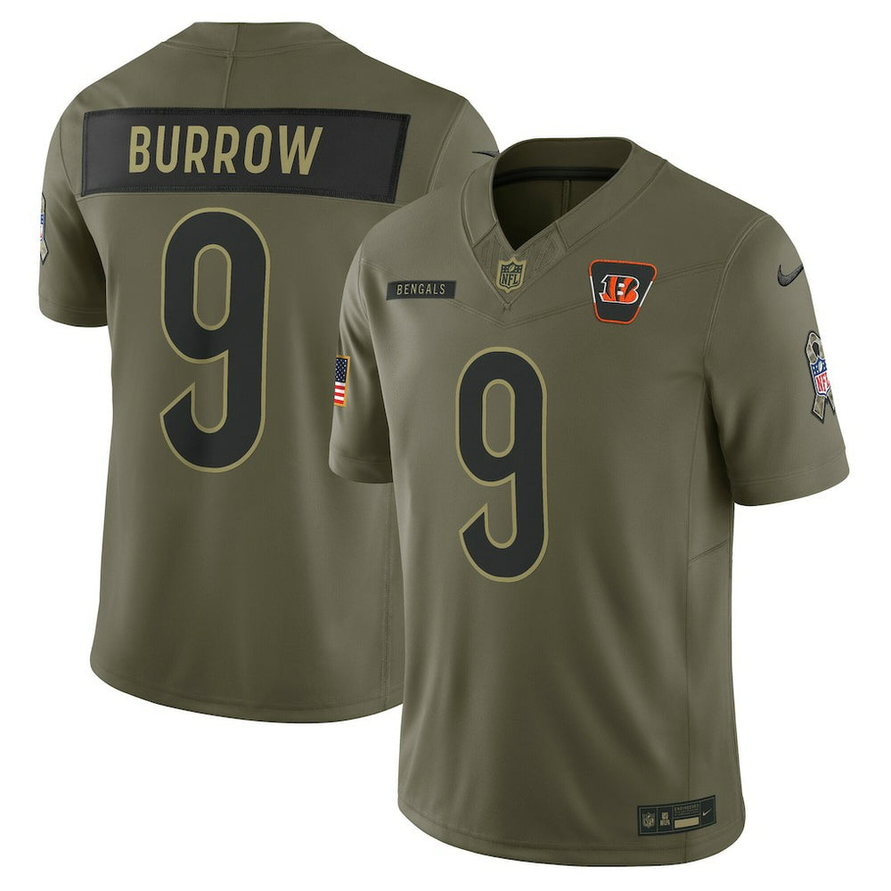 NFL Cincinnati Bengals Joe Burrow  2025 Salute to Service Limited Jersey