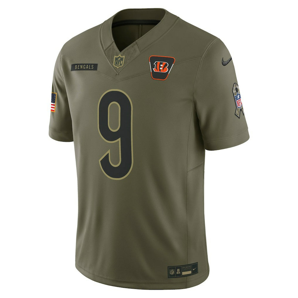 NFL Cincinnati Bengals Joe Burrow  2025 Salute to Service Limited Jersey