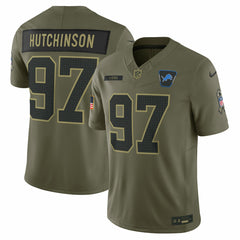 NFL Detroit Lions Aidan Hutchinson  2025 Salute to Service Limited Jersey