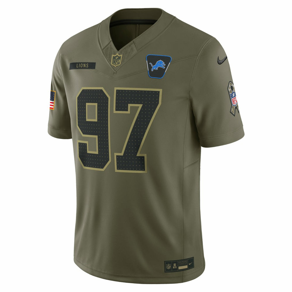 NFL Detroit Lions Aidan Hutchinson  2025 Salute to Service Limited Jersey
