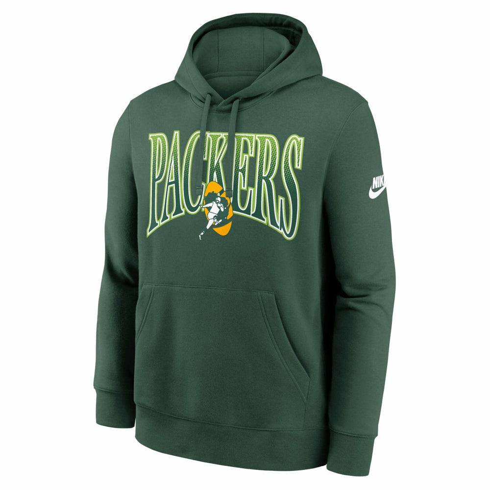 NFL Green Bay Packers Full Blitz Club Fleece Pullover Hoodie