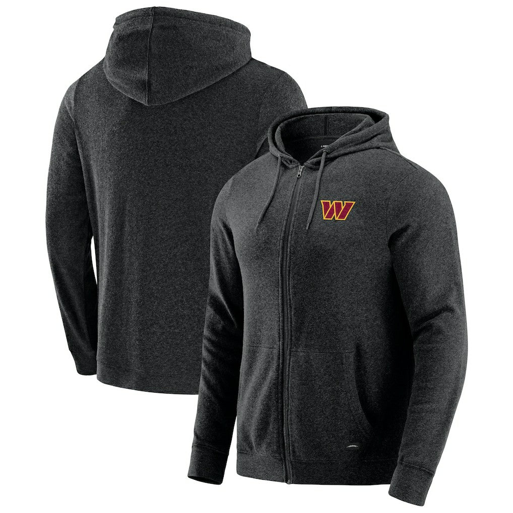 NFL Washington Commanders J. Palmer Players Lounge Tri-Blend Full-Zip Hoodie