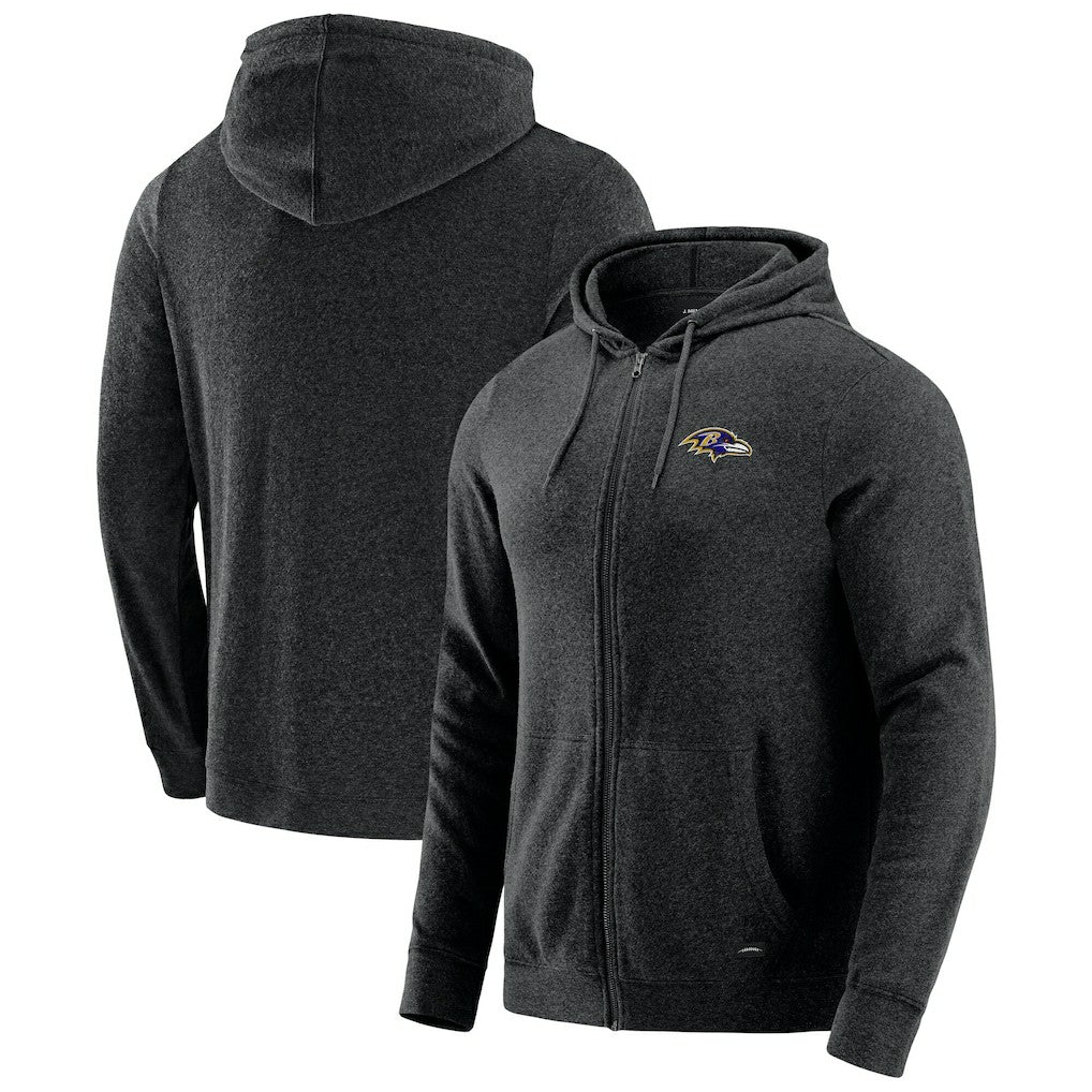 NFL Baltimore Ravens J. Palmer Players Lounge Tri-Blend Full-Zip Hoodie
