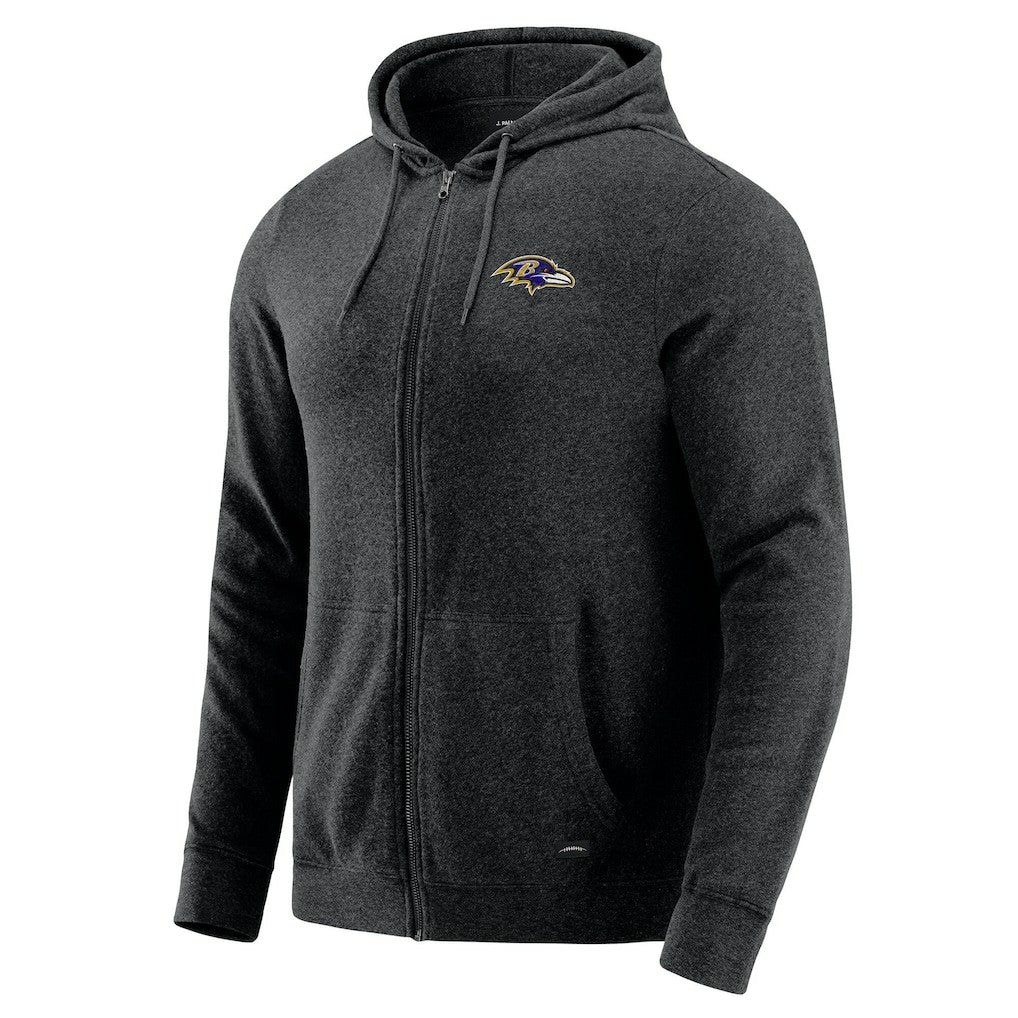 NFL Baltimore Ravens J. Palmer Players Lounge Tri-Blend Full-Zip Hoodie