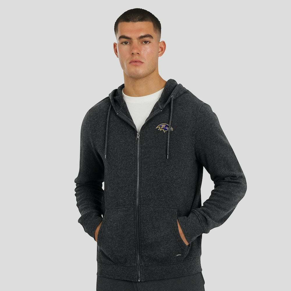 NFL Baltimore Ravens J. Palmer Players Lounge Tri-Blend Full-Zip Hoodie