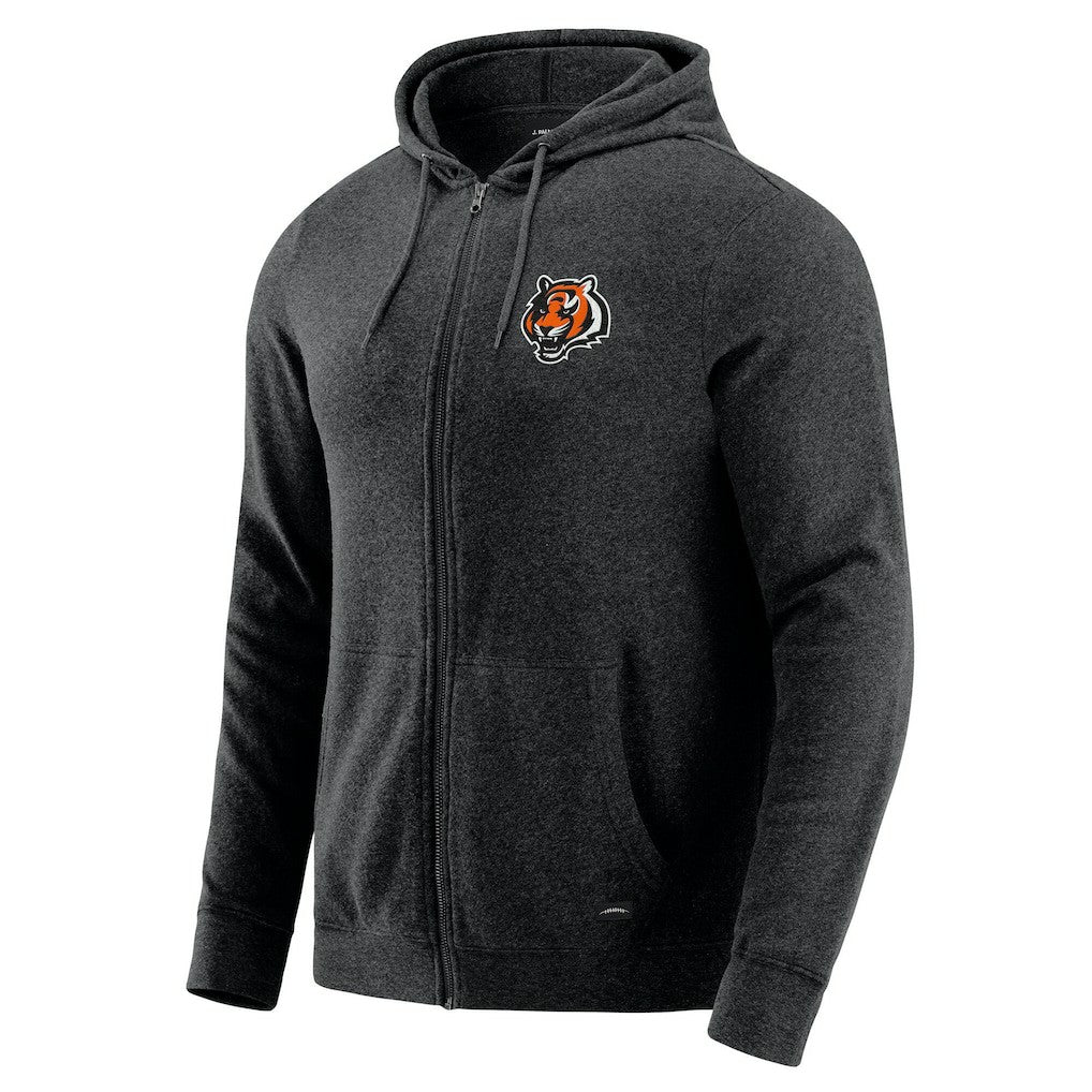 NFL Cincinnati Bengals J. Palmer Players Lounge Tri-Blend Full-Zip Hoodie