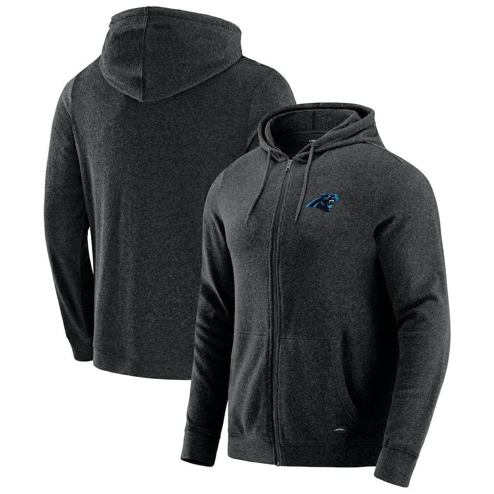 NFL Carolina Panthers J. Palmer Players Lounge Tri-Blend Full-Zip Hoodie