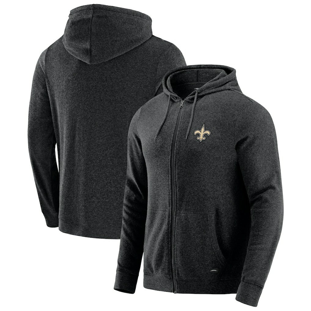 NFL New Orleans Saints J. Palmer Players Lounge Tri-Blend Full-Zip Hoodie