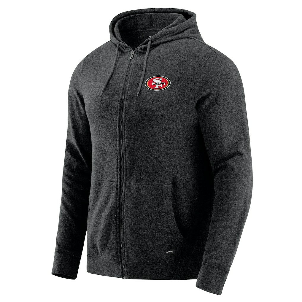 NFL San Francisco 49ers J. Palmer Players Lounge Tri-Blend Full-Zip Hoodie