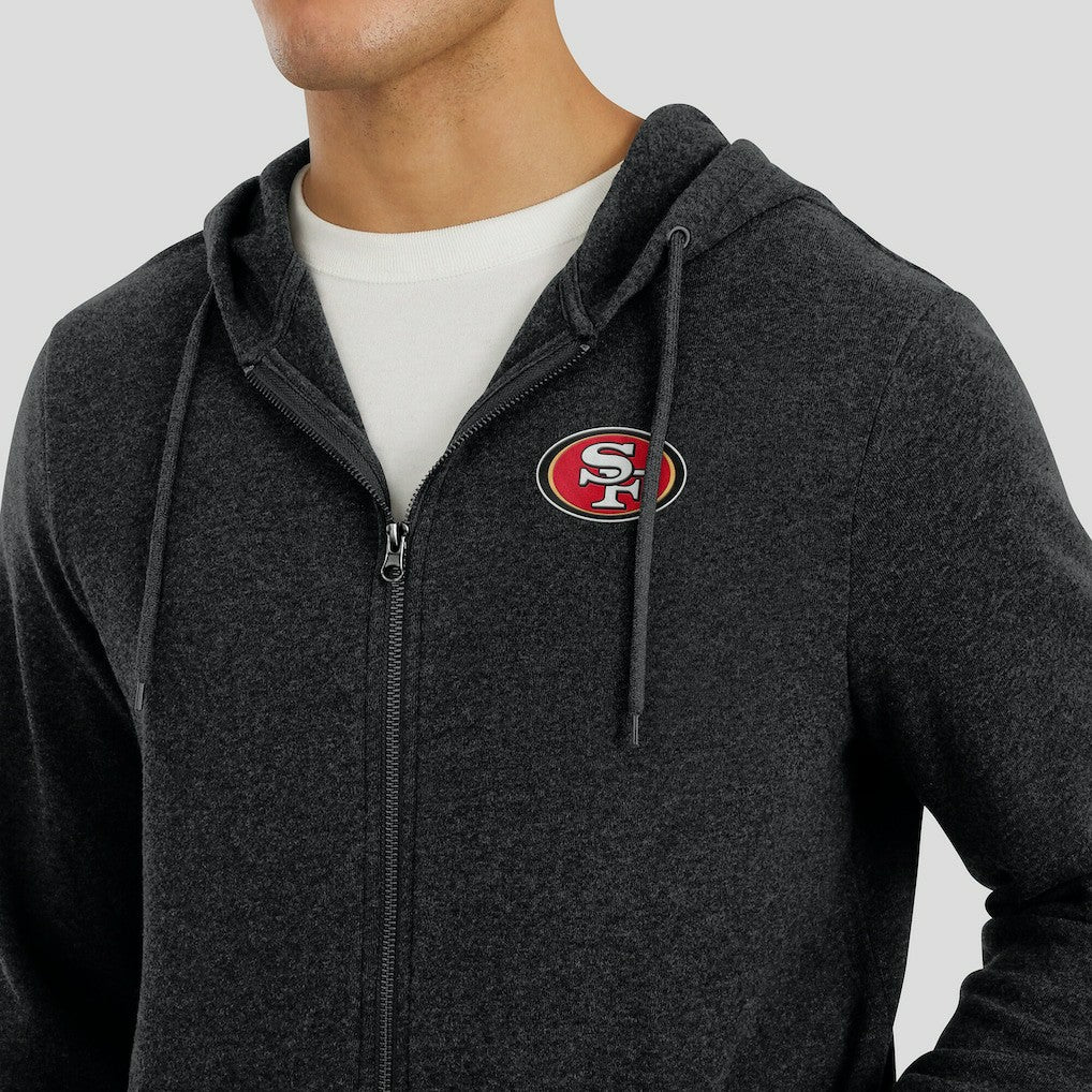 NFL San Francisco 49ers J. Palmer Players Lounge Tri-Blend Full-Zip Hoodie