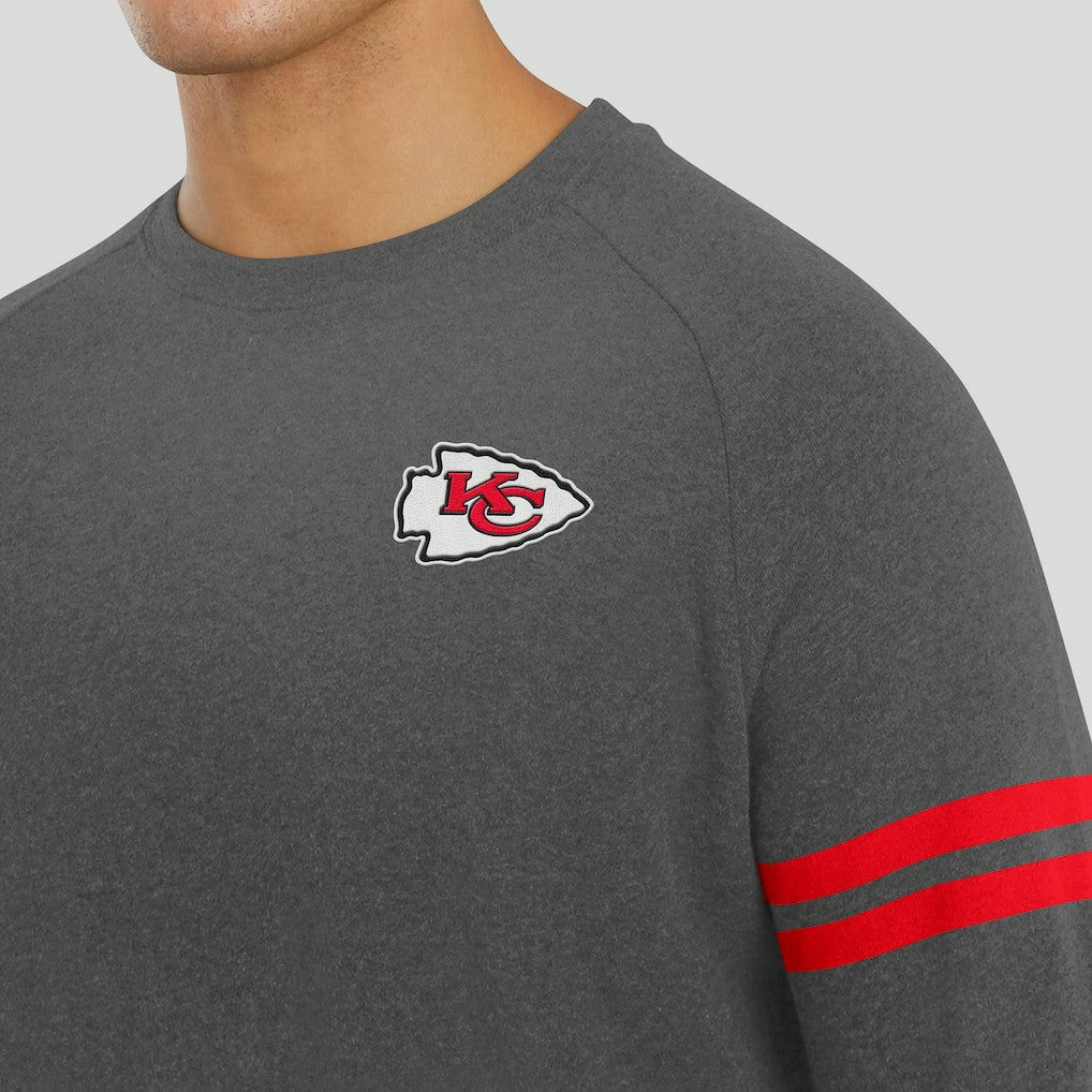 NFL Kansas City Chiefs J. Palmer Players Lounge Raglan Tri-Blend Sweatshirt
