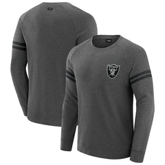 NFL Las Vegas Raiders J. Palmer Players Lounge Raglan Tri-Blend Sweatshirt