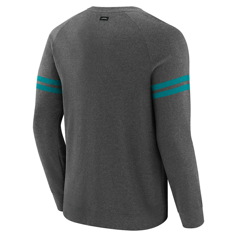 NFL Miami Dolphins J. Palmer Players Lounge Raglan Tri-Blend Sweatshirt