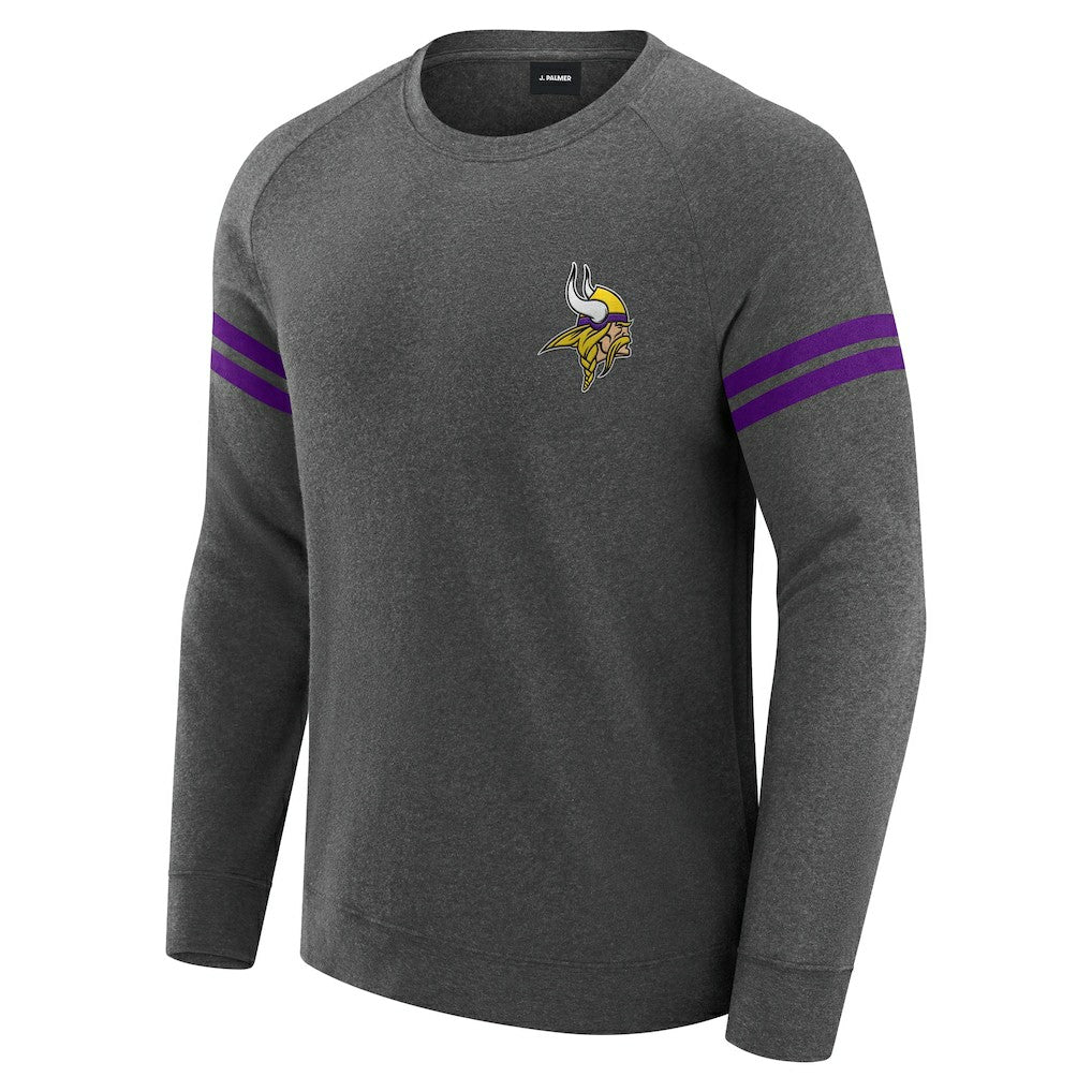 NFL Minnesota Vikings J. Palmer Players Lounge Raglan Tri-Blend Sweatshirt