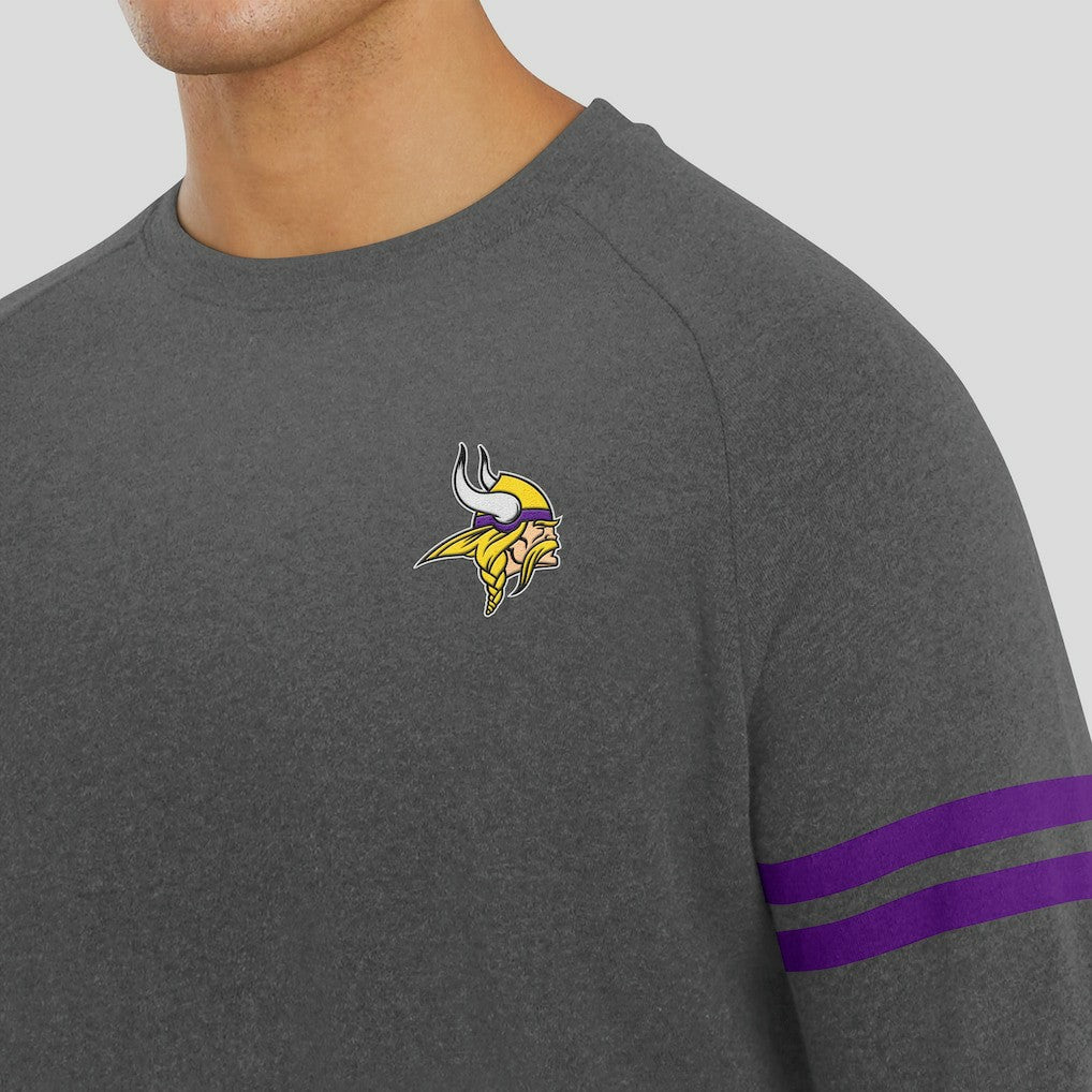 NFL Minnesota Vikings J. Palmer Players Lounge Raglan Tri-Blend Sweatshirt