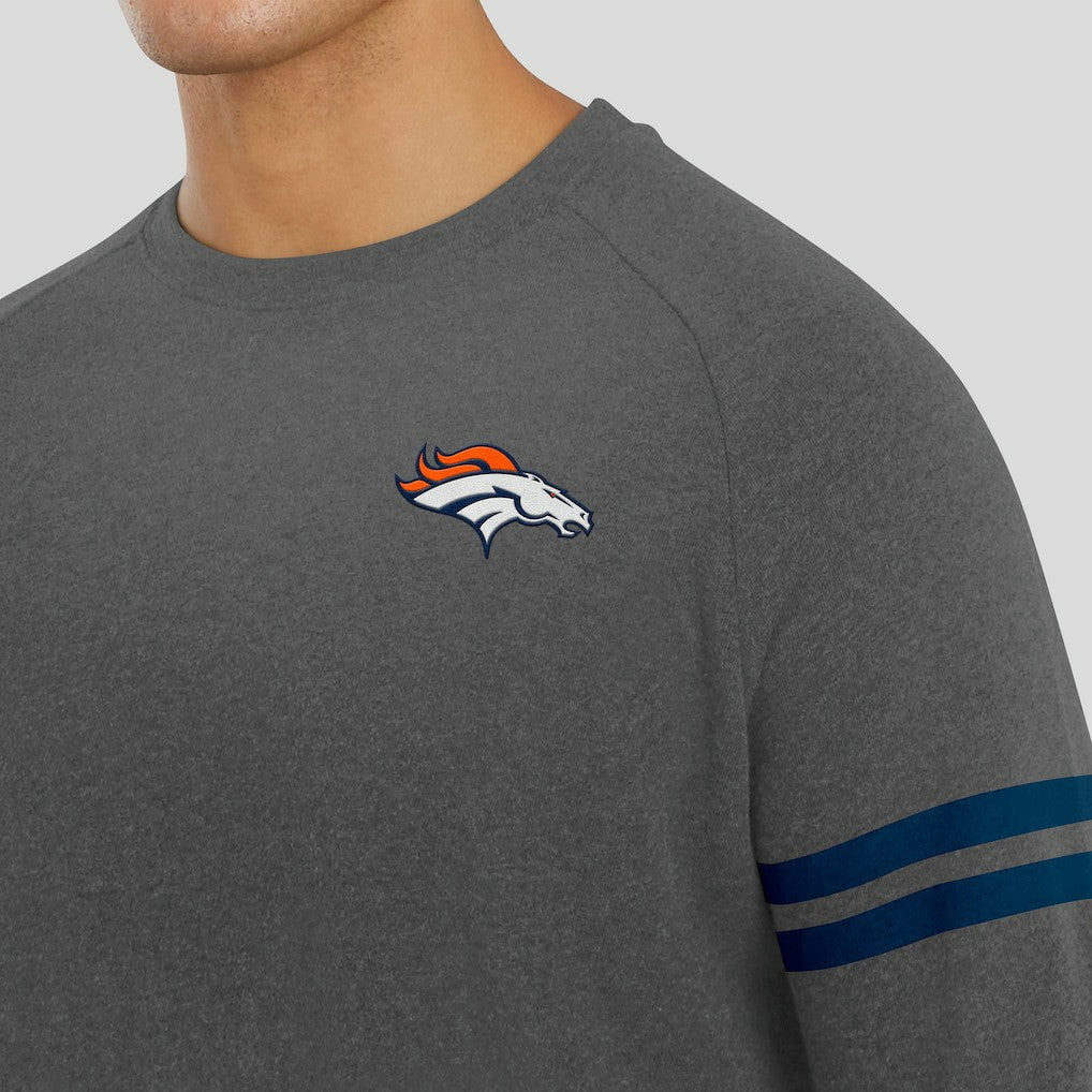 NFL Denver Broncos J. Palmer Players Lounge Raglan Tri-Blend Sweatshirt