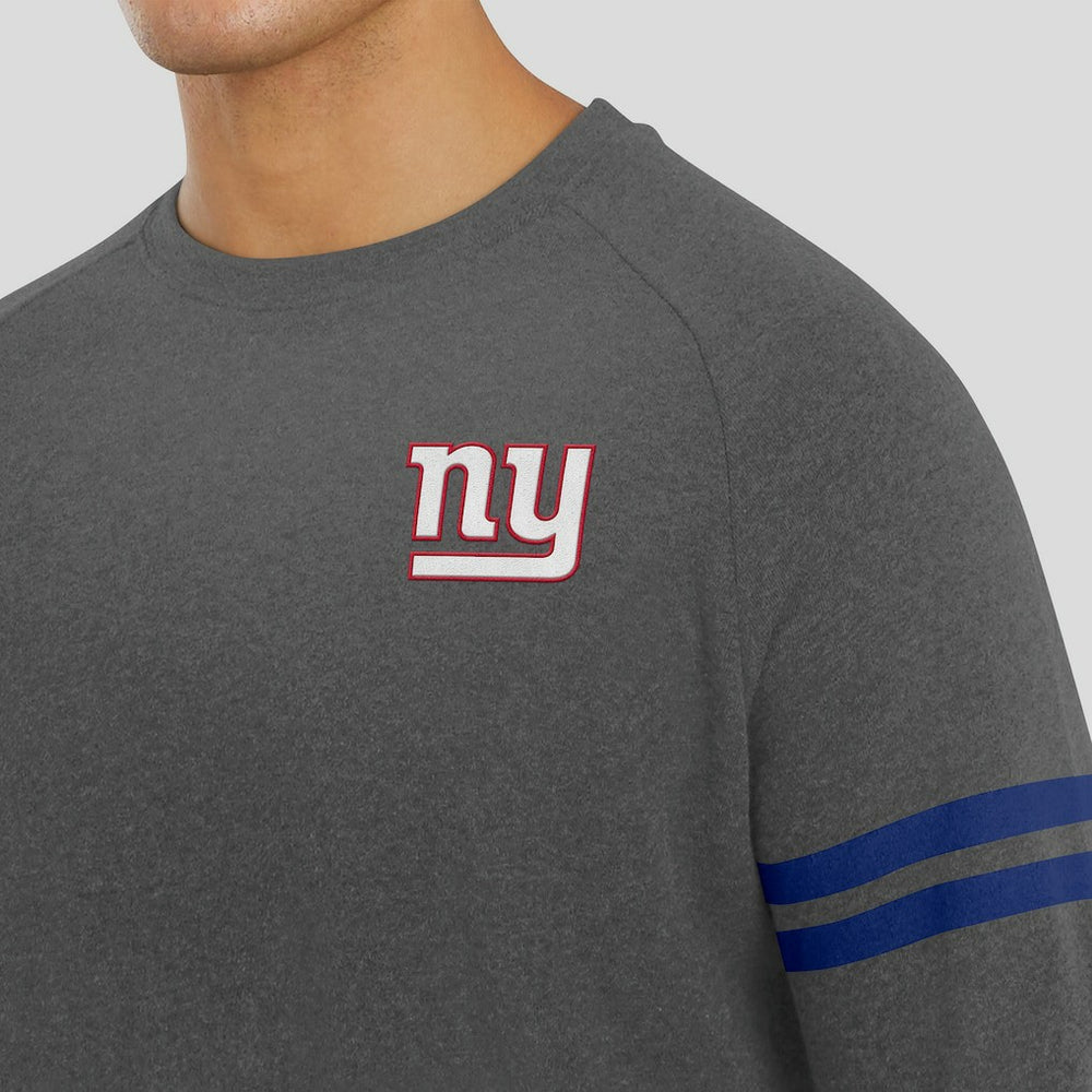 NFL New York Giants J. Palmer Players Lounge Raglan Tri-Blend Sweatshirt