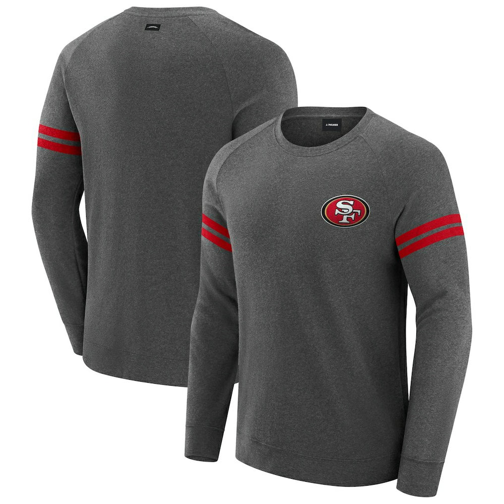 NFL San Francisco 49ers J. Palmer Players Lounge Raglan Tri-Blend Sweatshirt