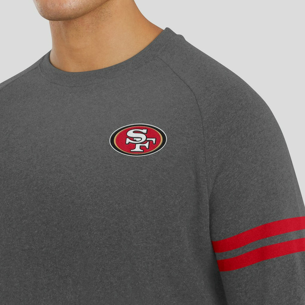 NFL San Francisco 49ers J. Palmer Players Lounge Raglan Tri-Blend Sweatshirt