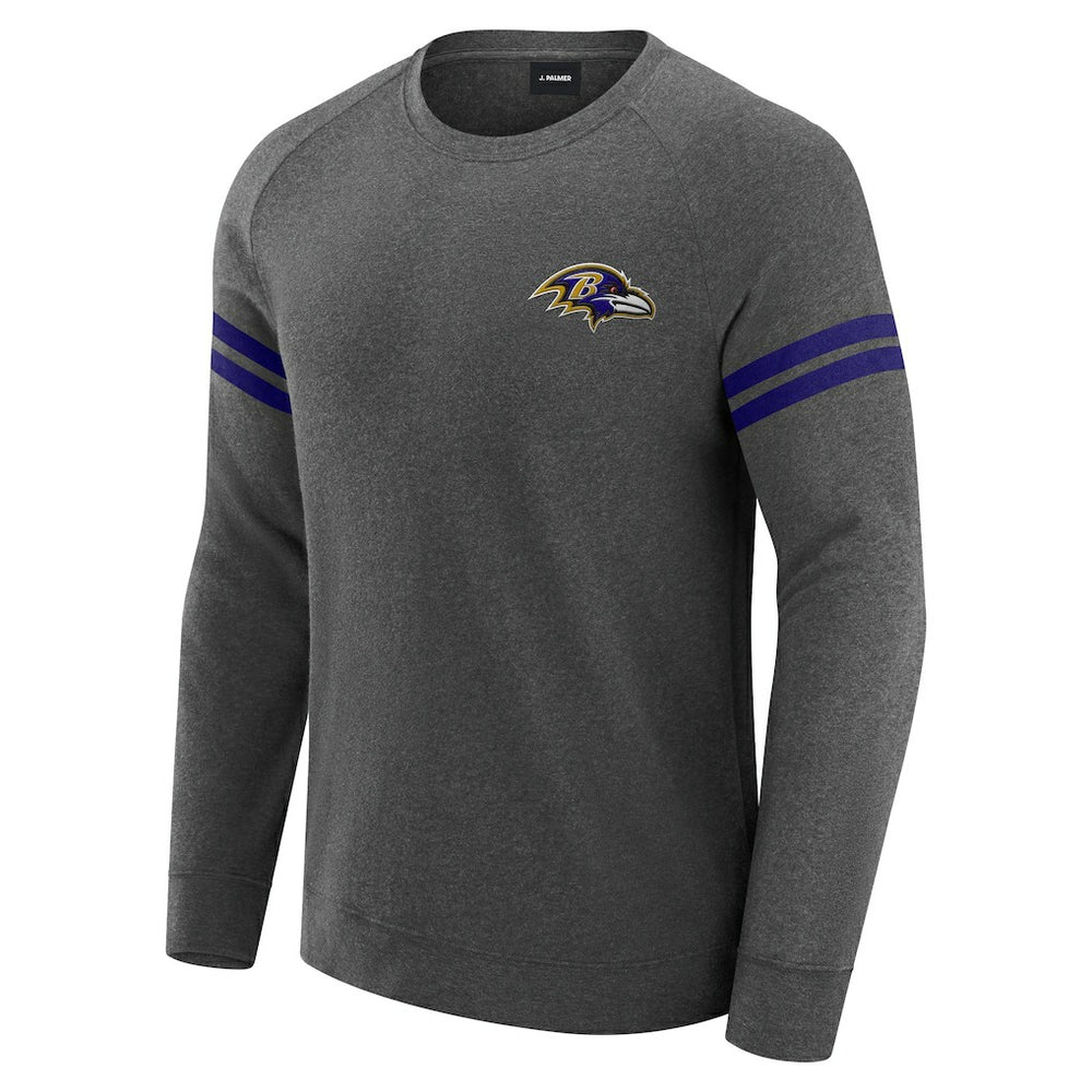 NFL Baltimore Ravens J. Palmer Players Lounge Raglan Tri-Blend Sweatshirt