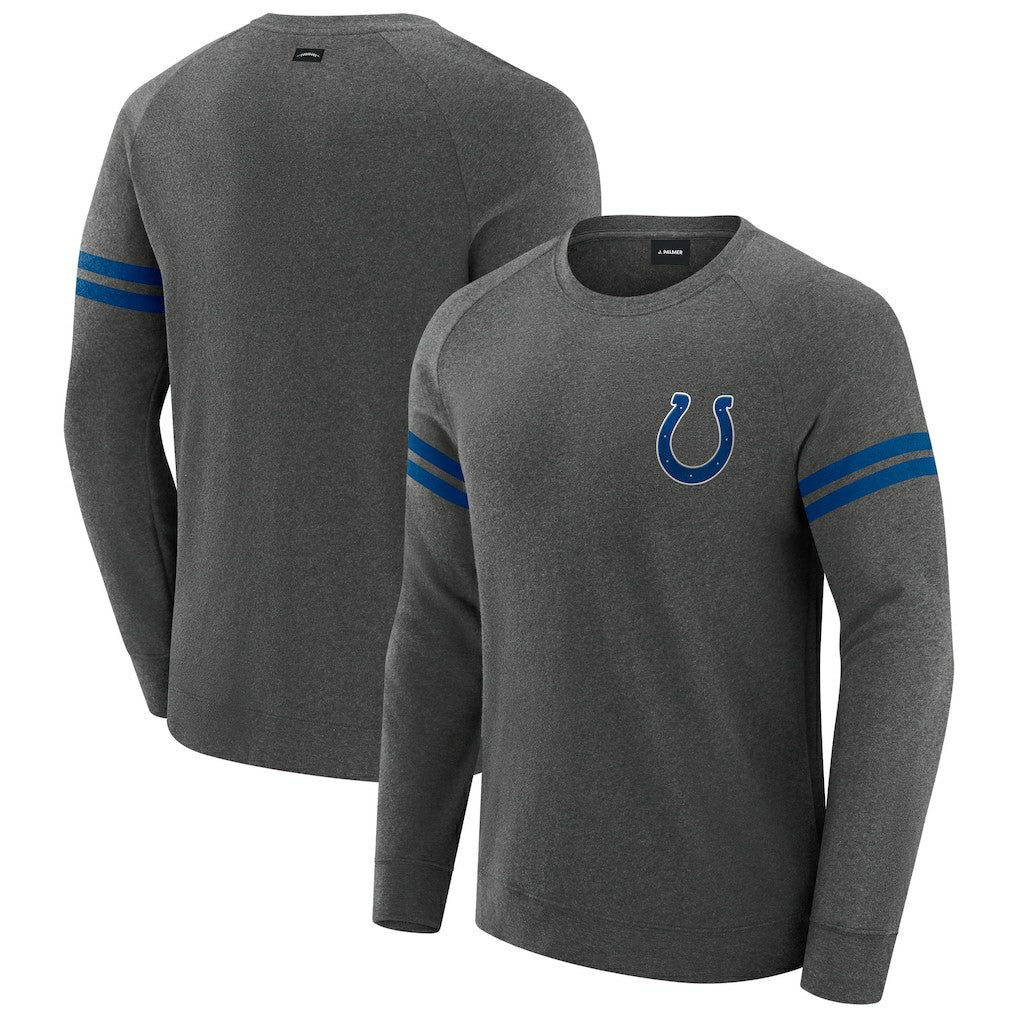 NFL Indianapolis Colts J. Palmer Players Lounge Raglan Tri-Blend Sweatshirt