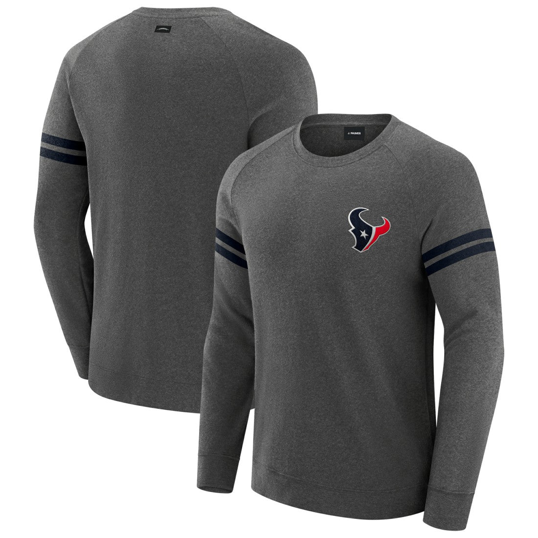 NFL Houston Texans J. Palmer Players Lounge Raglan Tri-Blend Sweatshirt