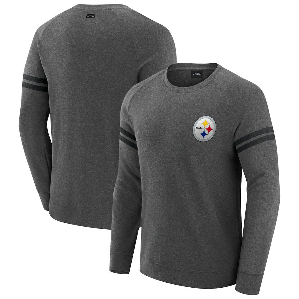 NFL Pittsburgh Steelers J. Palmer Players Lounge Raglan Tri-Blend Sweatshirt