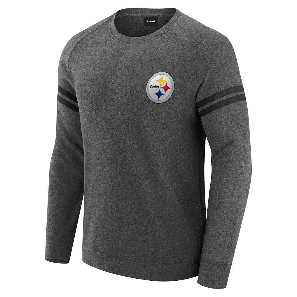 NFL Pittsburgh Steelers J. Palmer Players Lounge Raglan Tri-Blend Sweatshirt