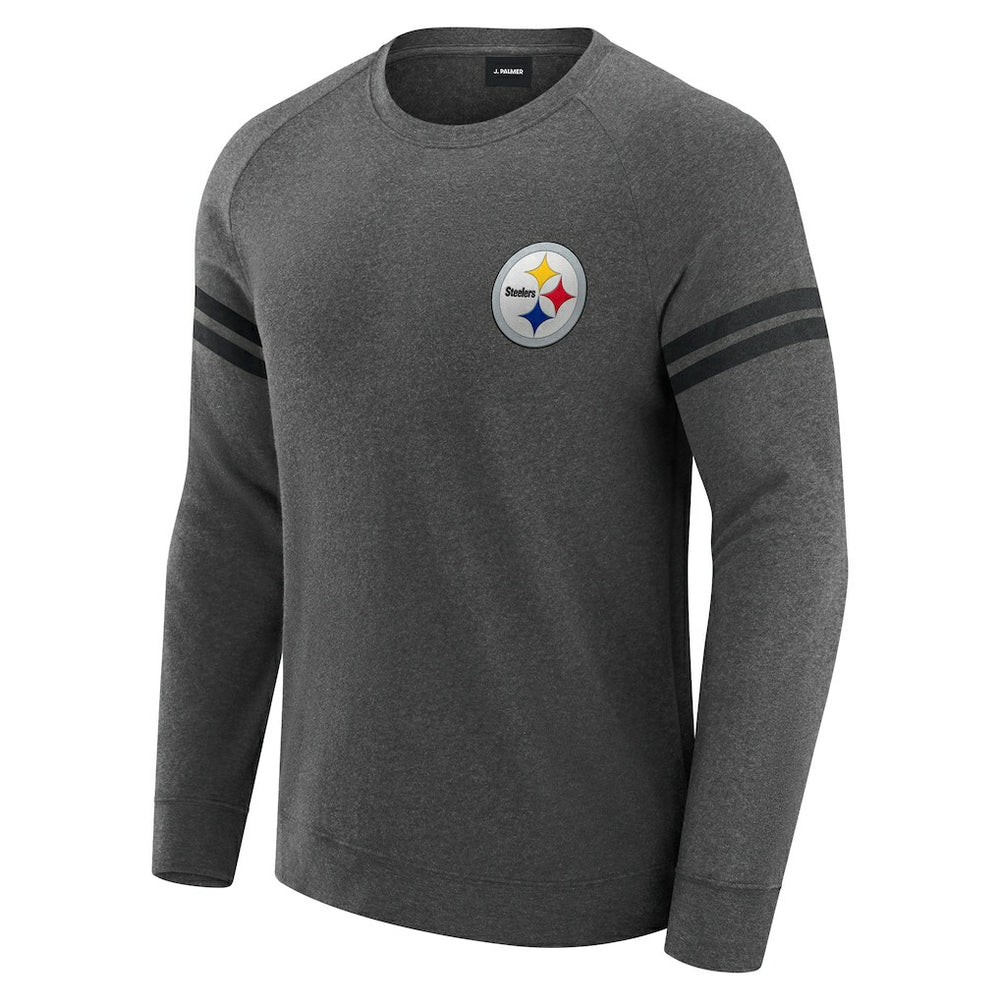 NFL Pittsburgh Steelers J. Palmer Players Lounge Raglan Tri-Blend Sweatshirt