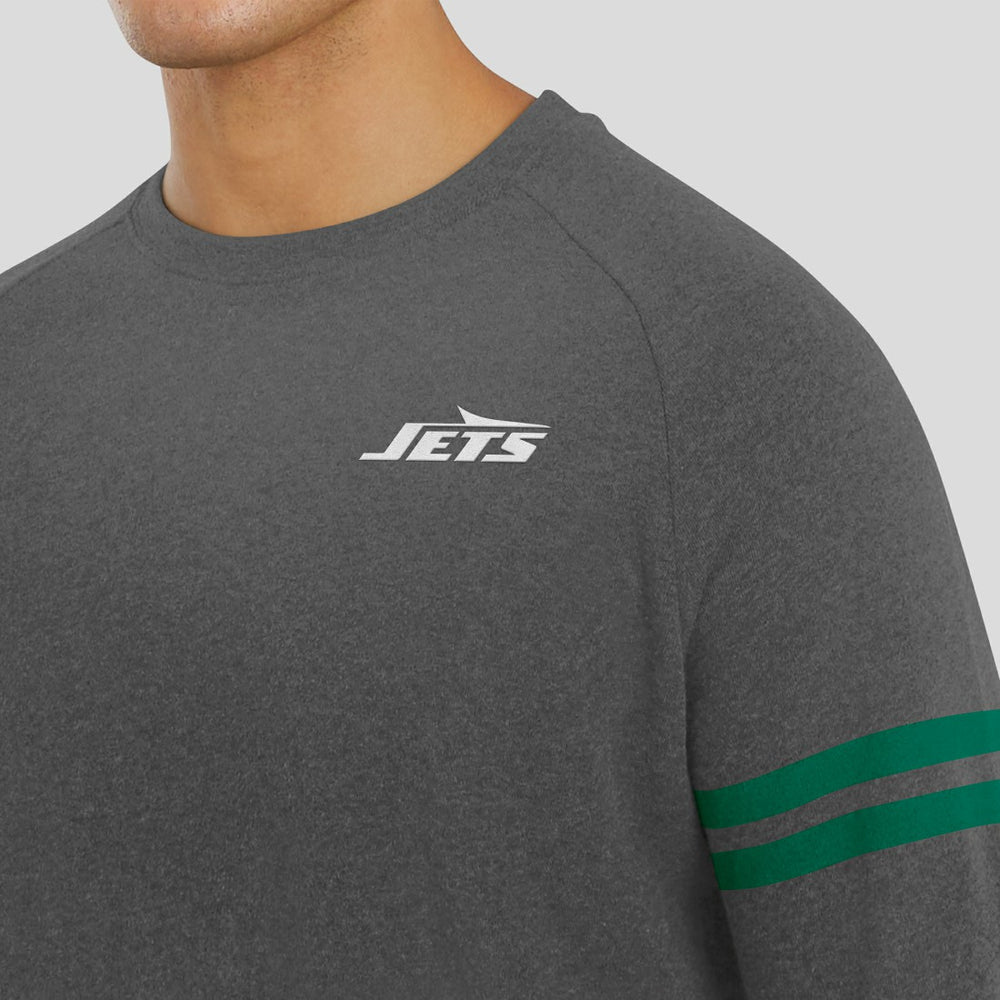 NFL New York Jets J. Palmer Players Lounge Raglan Tri-Blend Sweatshirt