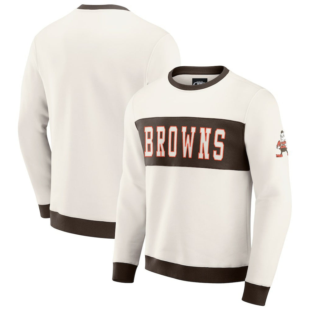 NFL Cleveland Browns Darius Rucker Collection Colorblock Pullover Sweatshirt